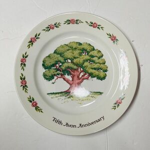 Avon The Great Oak Fifth Anniversary Plate